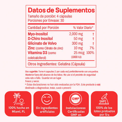 MYO INOSITOL | Complejos Vitamínicos para la Regulación Hormonal