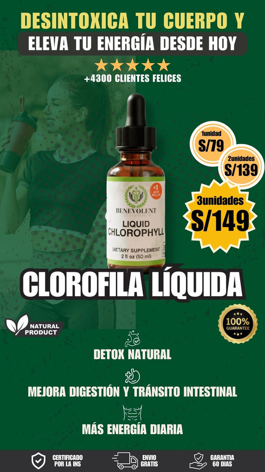Clorofila Líquida - Desodorante Interno Natural